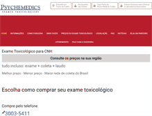 Tablet Screenshot of exametoxicologico.com.br